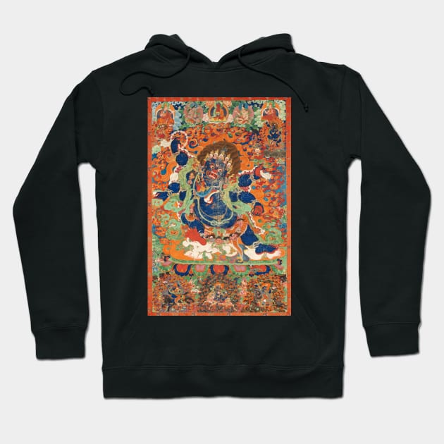 The Wrathful Protector Mahakala, Tantric Protective Form of Avalokiteshvara Hoodie by AlexMir